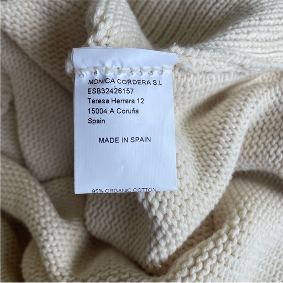 Mónica Cordera Patched Cardigan in Ivory - Picture 5 of 6